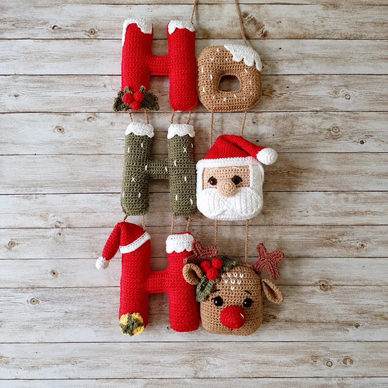 Receita da Guirlanda Ho Ho Ho